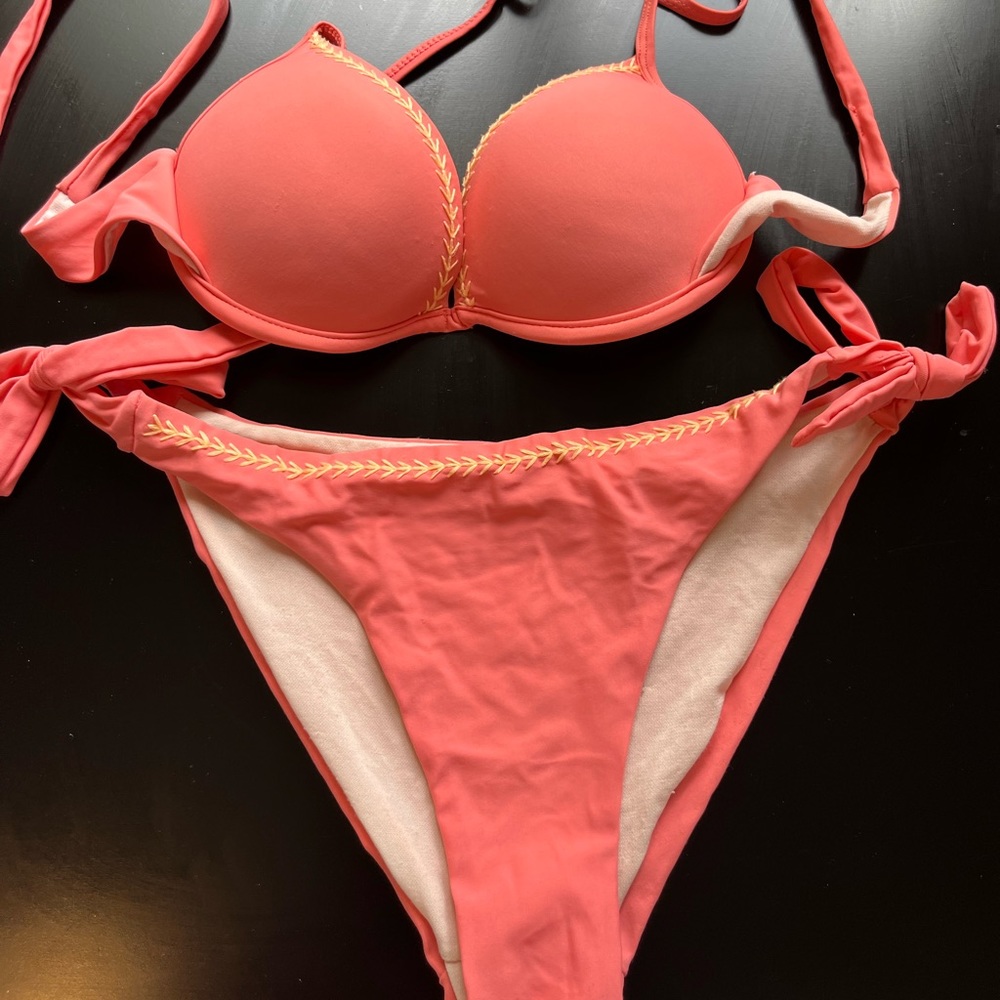 Orange bikini set